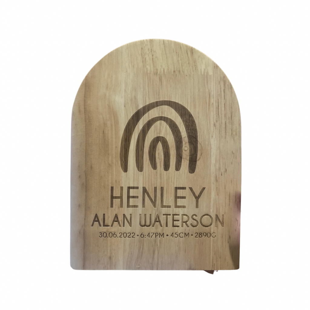Engraved Rainbow Personalised Arch Moneybox
