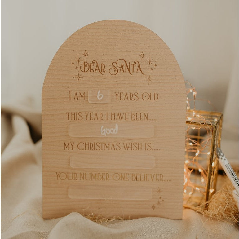 Dear Santa Wish List Board