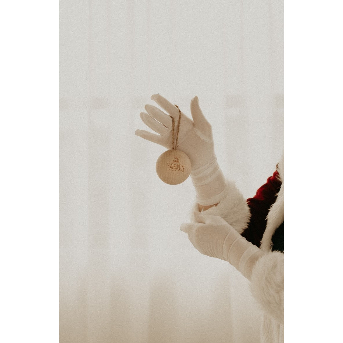 Timber Sphere Christmas Baubles